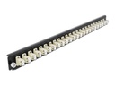 Delock Verteilerplatte Frontblende 24 Port LC Duplex OM2 MM beige