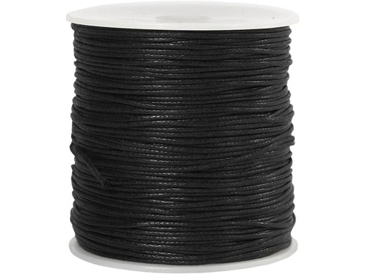 [90150019 1039080] Creativ Company Baumwollkordel 1 mm Schwarz, 100 m