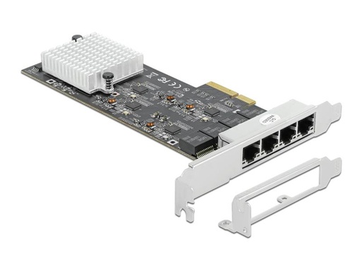 [90014994 1181537] Delock Netzwerkkarte 4x 2.5Gbps, RTL8125B PCI-Express x4