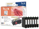 Peach Tintenset Epson T1295 C, M, Y, 3x BK