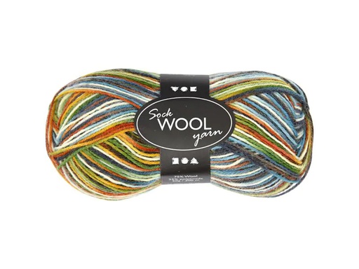[90150951 1057931] Creativ Company Wolle 50 g für Socken, Multicolor