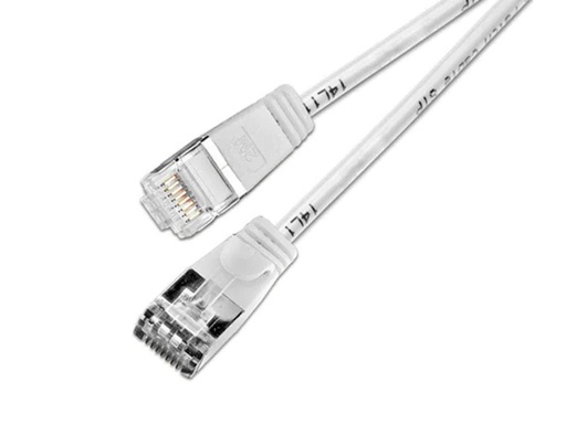 [90151079 353841] SLIM Slimpatchkabel RJ-45 - RJ-45, Cat 6, U/FTP, 3 m, Weiss