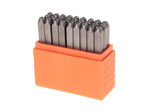 [90151124 712456] ImpressArt Prägestempel Set 3 mm Kleinbuchstaben, 27 Stück