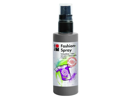 [90151132 555487] Marabu Textilfarbe Fashion Spray 100 ml, Grau