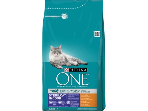 [90151177 591187] Purina ONE Trockenfutter Sterilcat Indoor Huhn, 1.5 kg