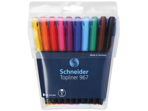 [90015103 612779] Schneider Fineliner 967  10 Stück assortiert