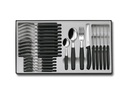 Victorinox Besteck-Set Swiss Classic 24-teilig, Schwarz/Silber