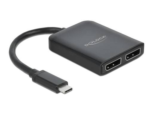 [90151859 1081478] Delock 2-Port Signalsplitter USB-C – Displayport MST/VXP support