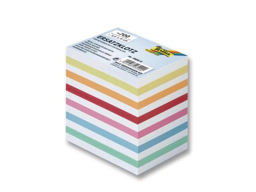 [90151942 649261] Folia Notizzettel-Dispenser Ersatzpapier Weiss/Bunt
