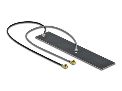 [90152334 1061723] Delock WLAN-Antenne Dualband, 2xMHF-I/U.FL MHF I 4 dBi Rundstrahl