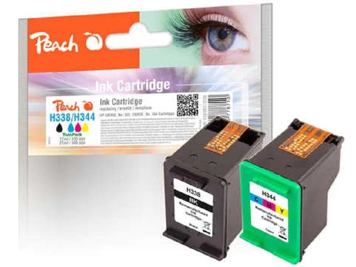 [90015225 1142624] Peach Tinte HP No 338 /  No 344 BK, Color