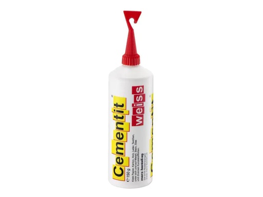 [90152543 907819] Cementit Bastelkleber 150 g Weiss mit Spachtel