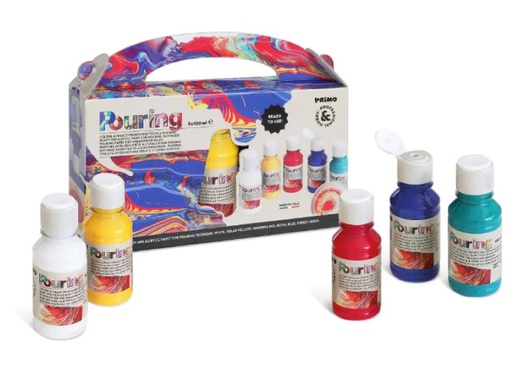 [90152593 1058362] Primo Acrylfarbe Pouring 5 x 100 ml