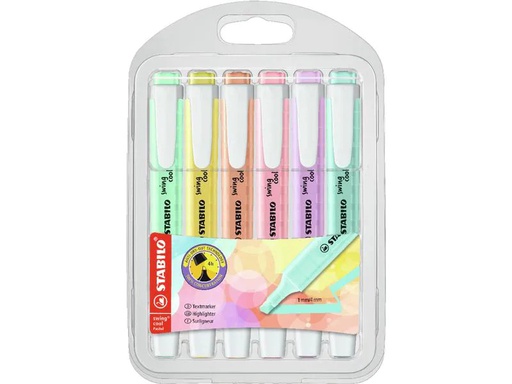 [90152650 1129277] STABILO Textmarker swing cool Pastell 8 Stück