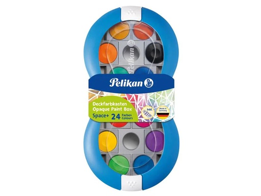 [90152728 1166358] Pelikan Wasserfarbe Space+ Blau, 24 Stück, Blau/Mehrfarbig