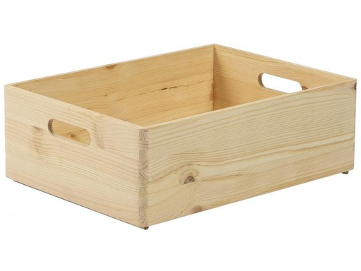 [90152895 1082391] Holz Zollhaus Aufbewahrungskiste Kiefer 30 x 14 x 40 cm, Braun