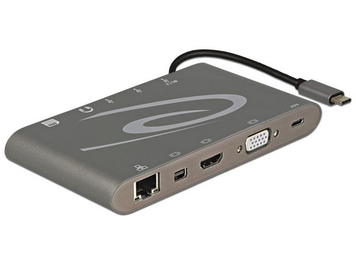 [90153116 714251] Delock Dockingstation USB 3.1 Typ-C – HDMI/MiniDP/VGA//SD