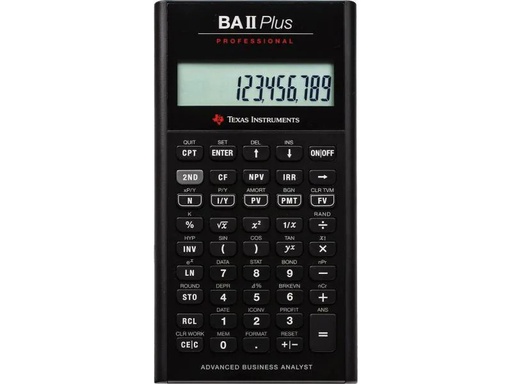 [90153322 325733] Texas Instruments Finanzrechner BAII Plus Prof