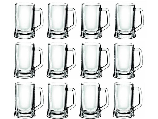 [90153390 894884] Montana Bierglas Skol 300 ml, 12 Stück, Transparent