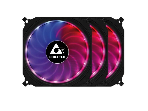[90153981 871752] Chieftec PC-Lüfter Tornado CF-3012-RGB 3 Stück