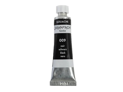 [90154006 1182703] Caran d'Ache Wasserfarbe Gouache 10 ml, Schwarz