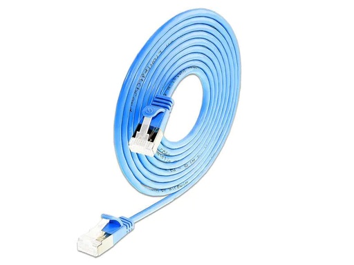 [90154109 823077] SLIM Slimpatchkabel RJ-45 - RJ-45, Cat 6A, U/FTP, 0.25 m, Blau