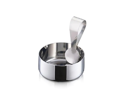 [90154437 1174909] Zone Denmark Schale Rocks mit Löffel 8.5 cm, 1 Stück, Silber