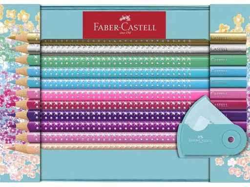 [90154454 1036360] Faber-Castell Farbstifte Sparkle 20 Stück im Metalletui