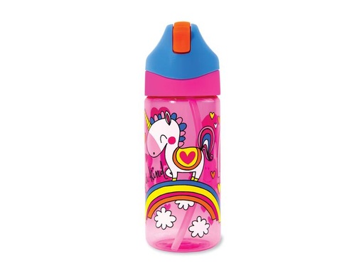 [90154465 1189647] Rachel Ellen Trinkflasche Einhorn 350 ml, Blau