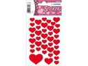 Herma Stickers Motivsticker Herzen klein 120 Stück Rot
