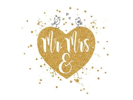 [90154675 1041937] Braun + Company Papierservietten Wedding Heart 33 cm x 33 cm, 20 Stück