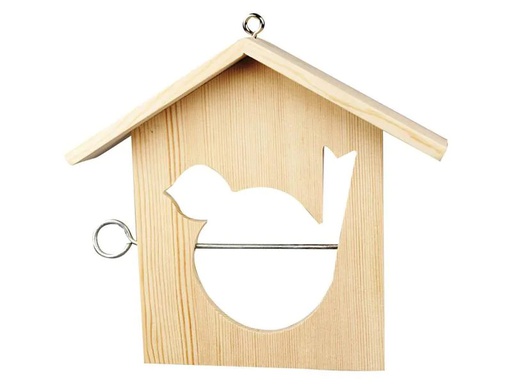 [90154706 656903] Creativ Company Holzartikel 21 cm Vogelfutterhaus