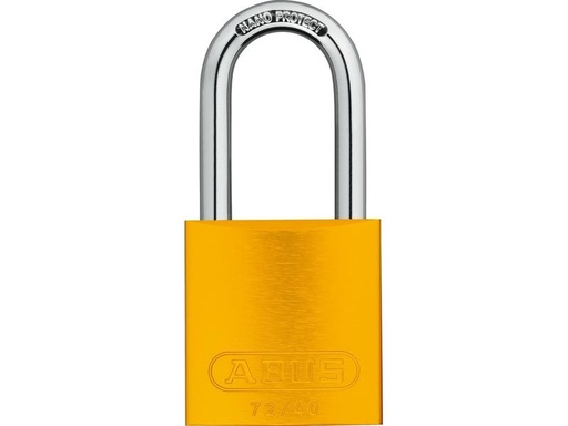 [90154832 1169266] Abus Vorhängeschloss 72/40HB40 Gelb Aluminium