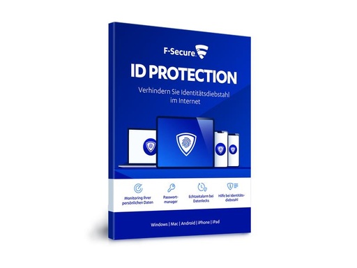 [90154971 1110079] F-Secure ID Protection ESD, 5 Geräte, 5 protected Items, 1 Jahr