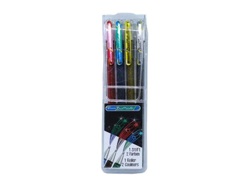 [90155050 709956] pentel Gelschreiber Hybrid Gel Dual Metallic 1 mm, Mehrfarbig