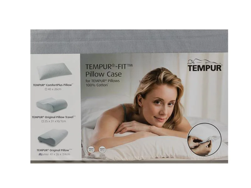 [90155103 1091252] Tempur Kopfkissenbezug Original Junior Hellgrau