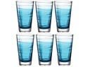 Leonardo Trinkglas Vario Struttura 280 ml, 6 Stück, Blau