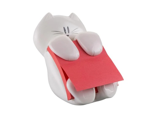 [90155639 359047] Post-it Notizzettel-Dispenser Katze Weiss
