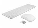 Delock Tastatur-Maus-Set 12703 Wireless Weiss
