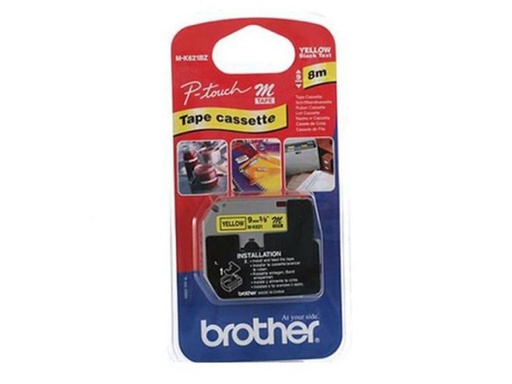 [90155773 8203] Brother Beschriftungsband M-K621BZ Schwarz auf Gelb