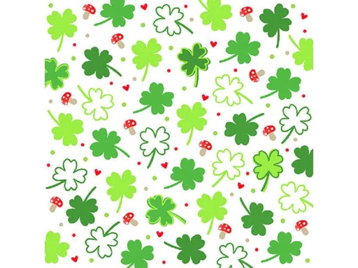 [90155796 1041943] Braun + Company Papierservietten Lucky Day 33 cm x 33 cm, 20 Stück