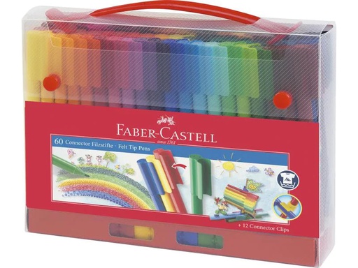 [90155887 375916] Faber-Castell Filzstift Connector 60 Stück