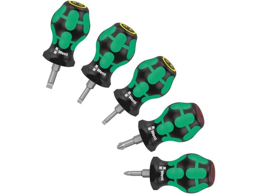 [90156285 1054094] Wera Schraubenzieher-Set Stubby Set 1