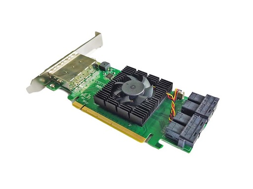 [90156481 1211993] Highpoint RAID-Controller SSD7184 2x 8643, 2x 8644, PCI-Ex16v3