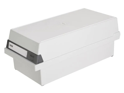 [90156553 1014590] HAN Karteibox A6 Quer, 1300 Karten, Grau