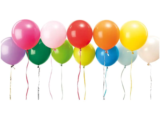 [90156998 1167105] Rico Design Luftballon Ø 30 cm, 12 Stück, Mehrfarbig