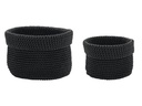 diaqua® Aufbewahrungskorb 2 Stück, Schwarz