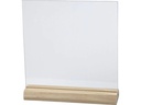 Creativ Company Glasplatte 10 Sets mit Holzständer