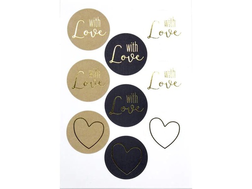 [90157869 1212519] Artoz Motivsticker with Love 6 Stück