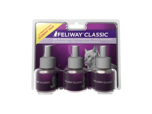 [90158000 608843] Feliway Wohlbefinden Classic Nachfüllflakon, 3 Stück